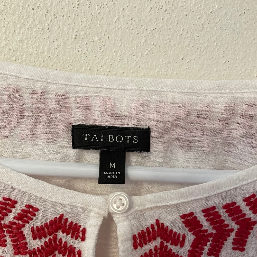 Talbots Bohemian/Peasant Style Blouse - image 6